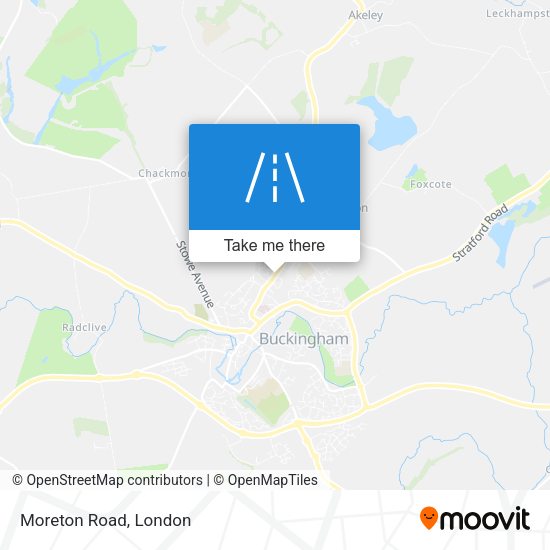 Moreton Road map