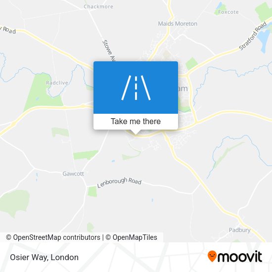 Osier Way map