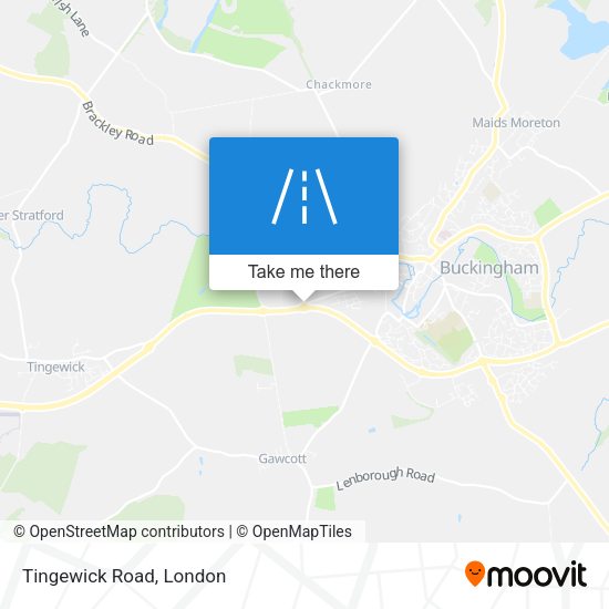 Tingewick Road map