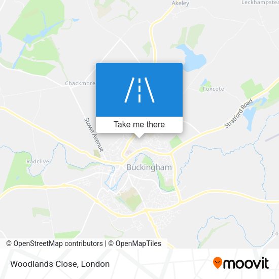 Woodlands Close map