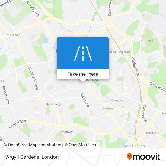 Argyll Gardens map