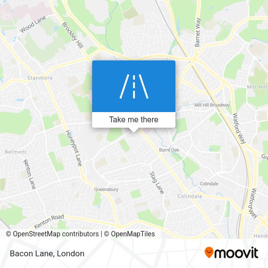 Bacon Lane map