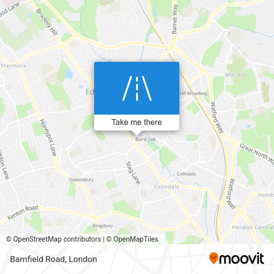 Barnfield Road map