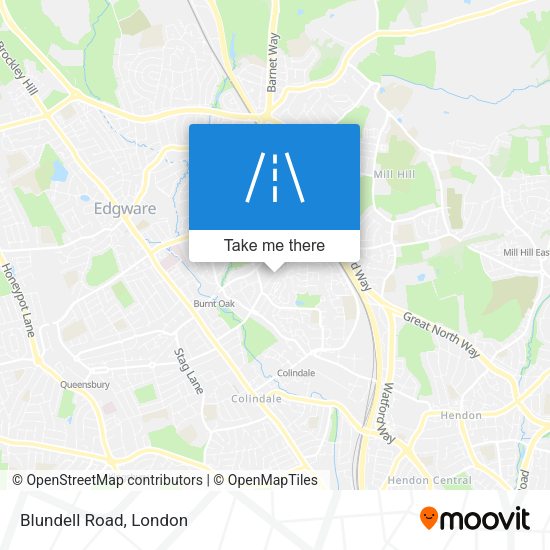Blundell Road map