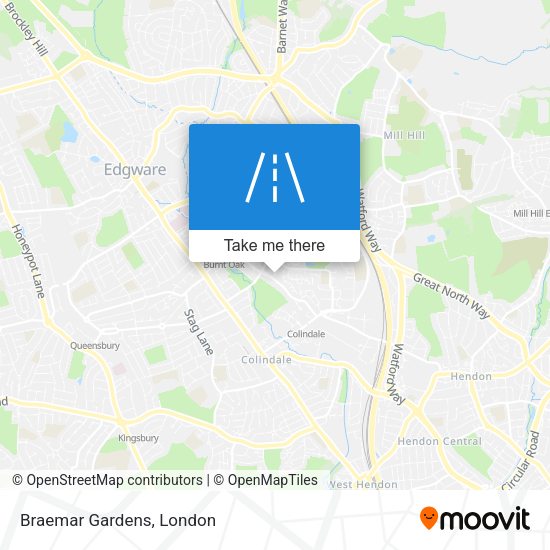 Braemar Gardens map