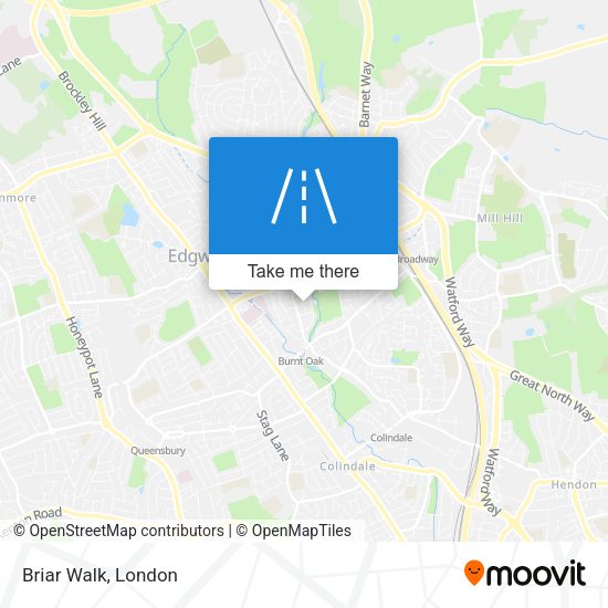 Briar Walk map