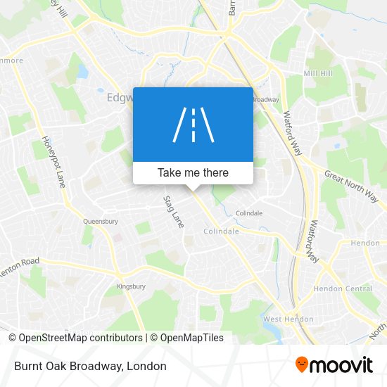 Burnt Oak Broadway map