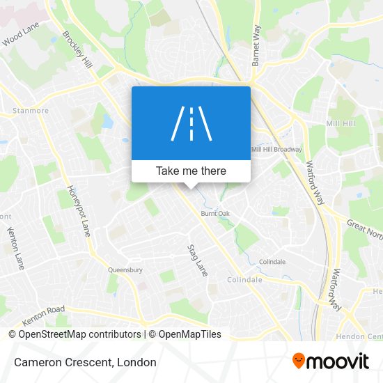 Cameron Crescent map