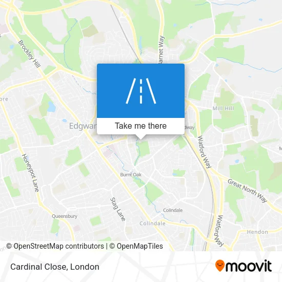 Cardinal Close map
