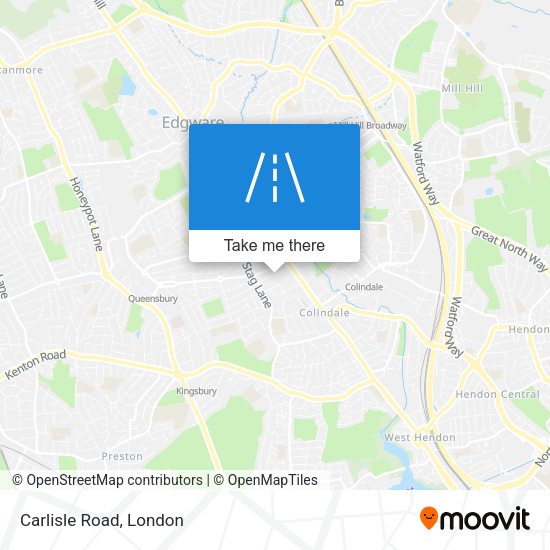 Carlisle Road map