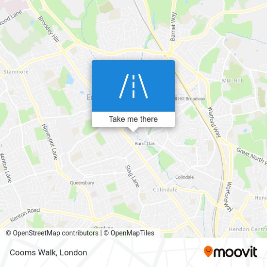 Cooms Walk map