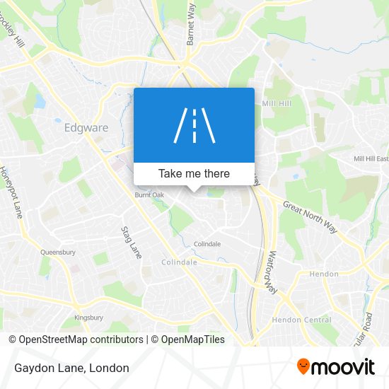 Gaydon Lane map