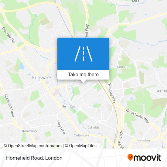 Homefield Road map