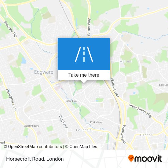 Horsecroft Road map