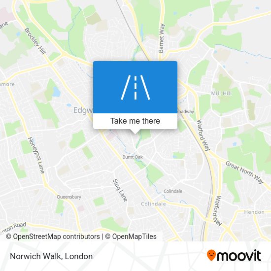 Norwich Walk map
