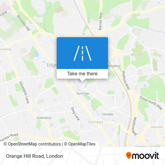 Orange Hill Road map