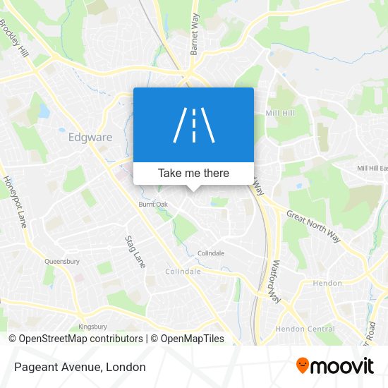 Pageant Avenue map