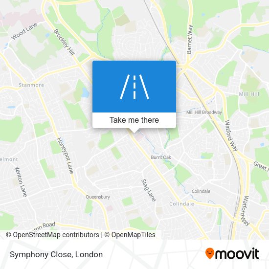 Symphony Close map