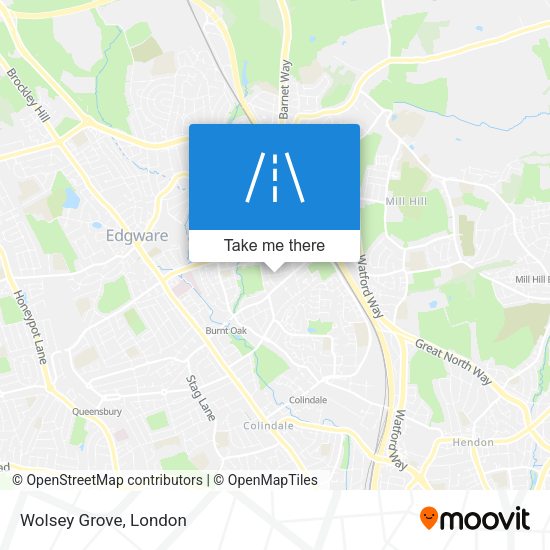 Wolsey Grove map
