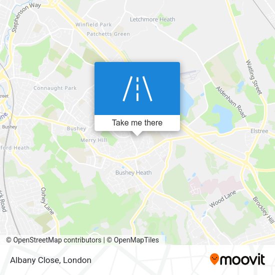 Albany Close map