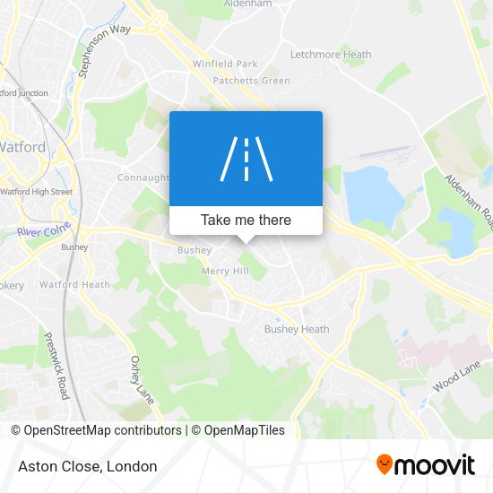 Aston Close map