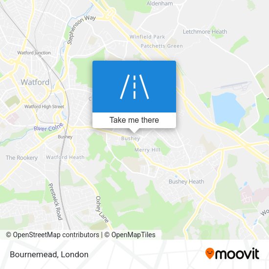 Bournemead map