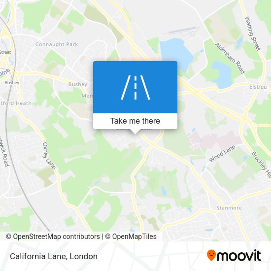 California Lane map