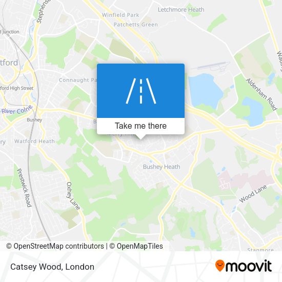 Catsey Wood map