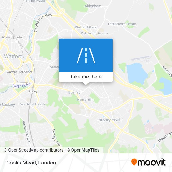 Cooks Mead map