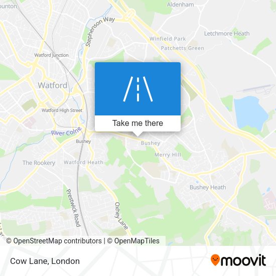 Cow Lane map