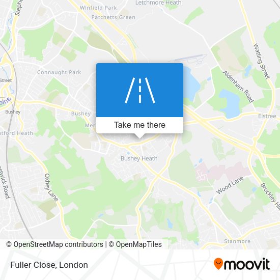 Fuller Close map