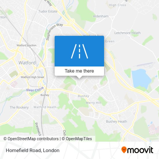 Homefield Road map