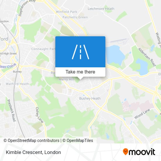 Kimble Crescent map