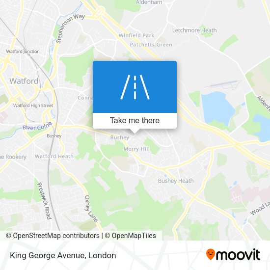 King George Avenue map