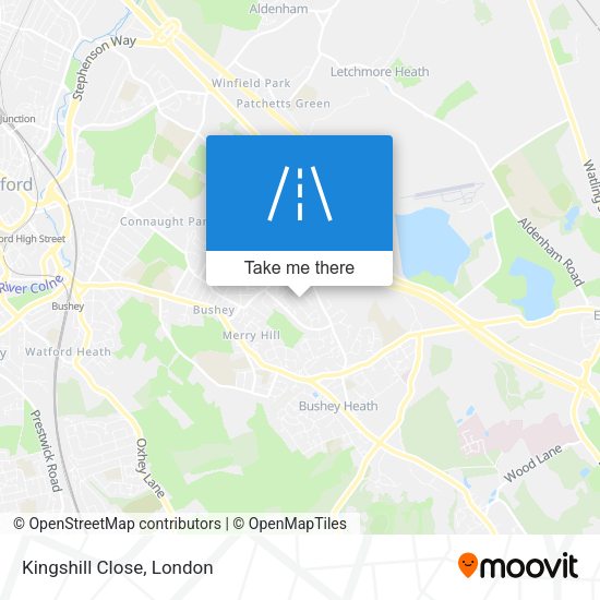 Kingshill Close map