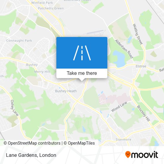 Lane Gardens map
