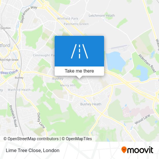Lime Tree Close map
