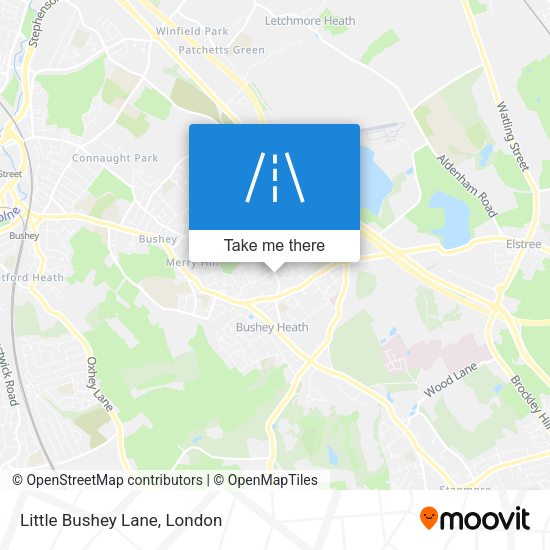 Little Bushey Lane map