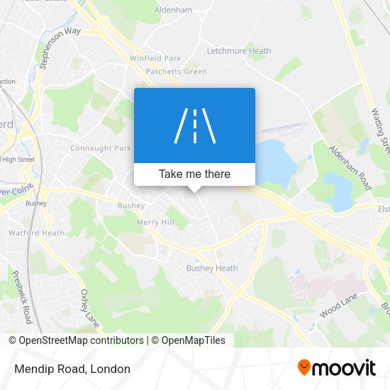 Mendip Road map