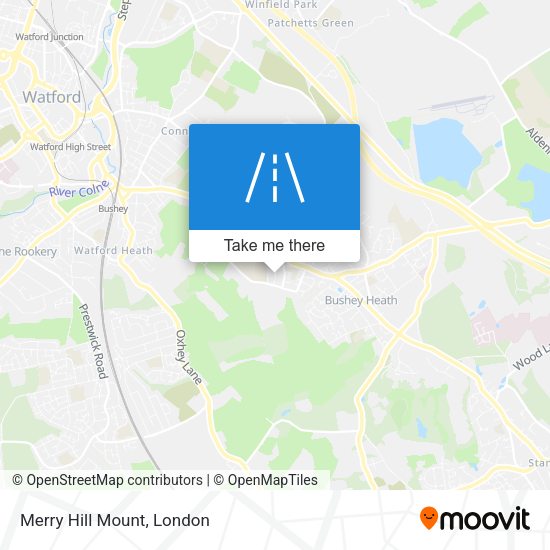Merry Hill Mount map