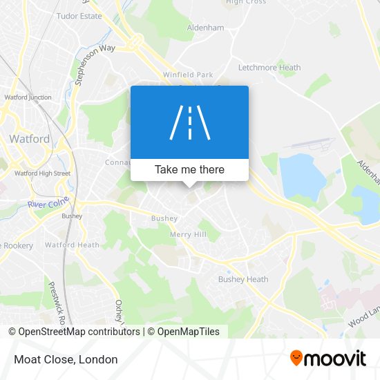 Moat Close map