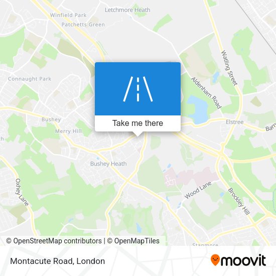 Montacute Road map