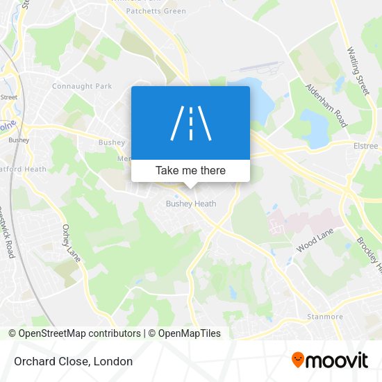 Orchard Close map