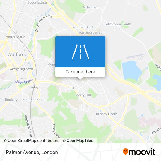 Palmer Avenue map