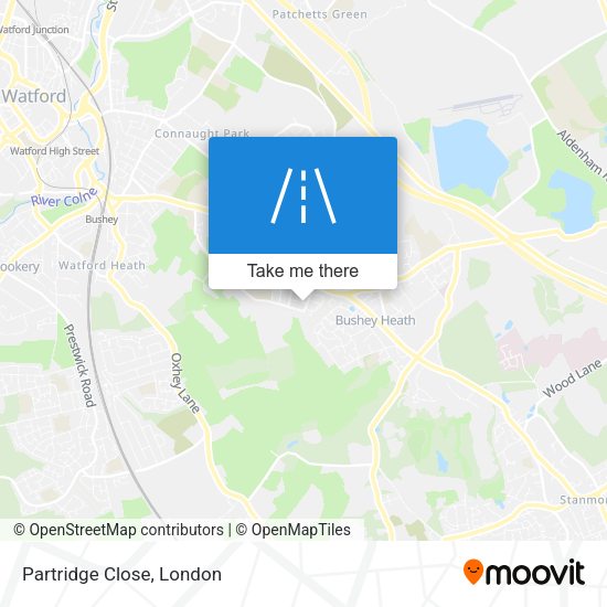Partridge Close map