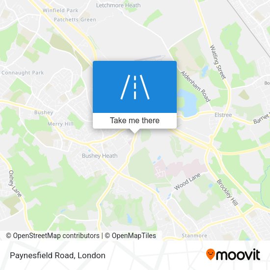 Paynesfield Road map