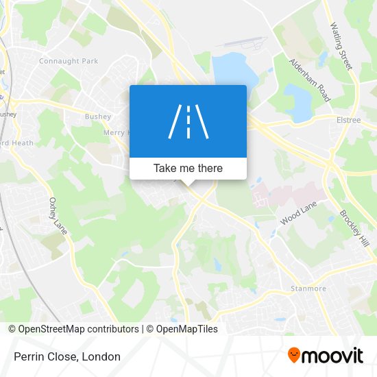Perrin Close map
