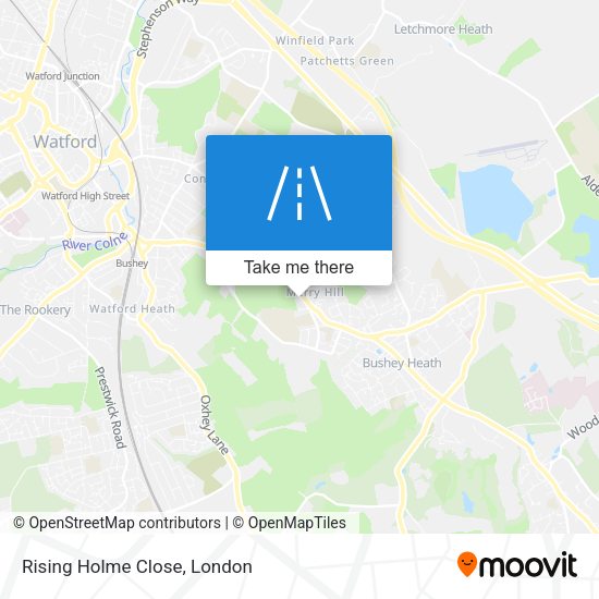 Rising Holme Close map