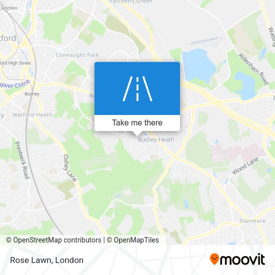 Rose Lawn map
