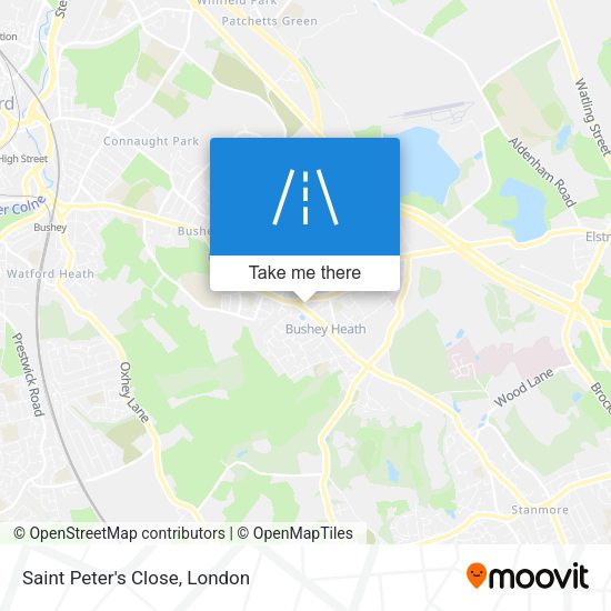 Saint Peter's Close map